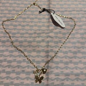 Electric Picks Gold Link Necklace